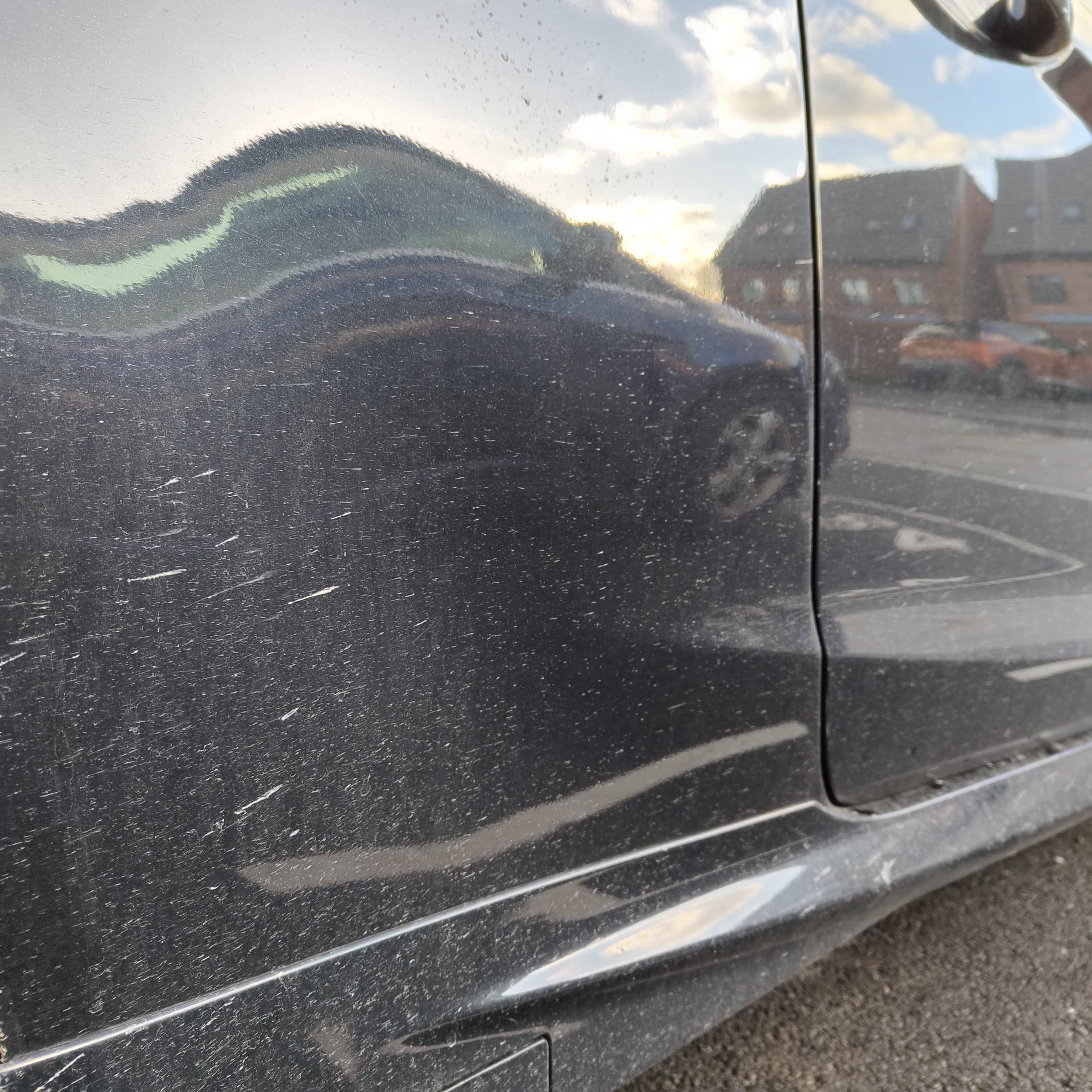 Ford Fiesta ST side panel dirty